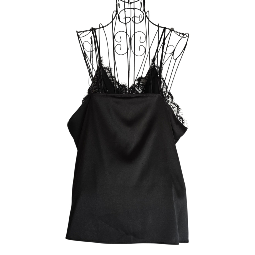 🔥NWT The Drop Women's Natalie V-Neck Lace-Trimmed Camisole Tank Top, Size XXL - Picture 5 of 9